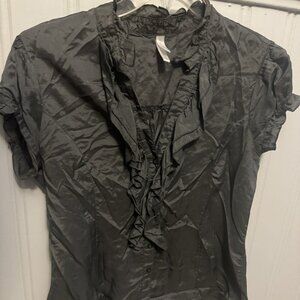 Shiny Gray Xhilaration Blouse - Size XL